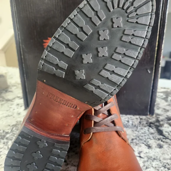 Freebird Men's Tan Leather Lace-Up Boots - Picture 4 of 4